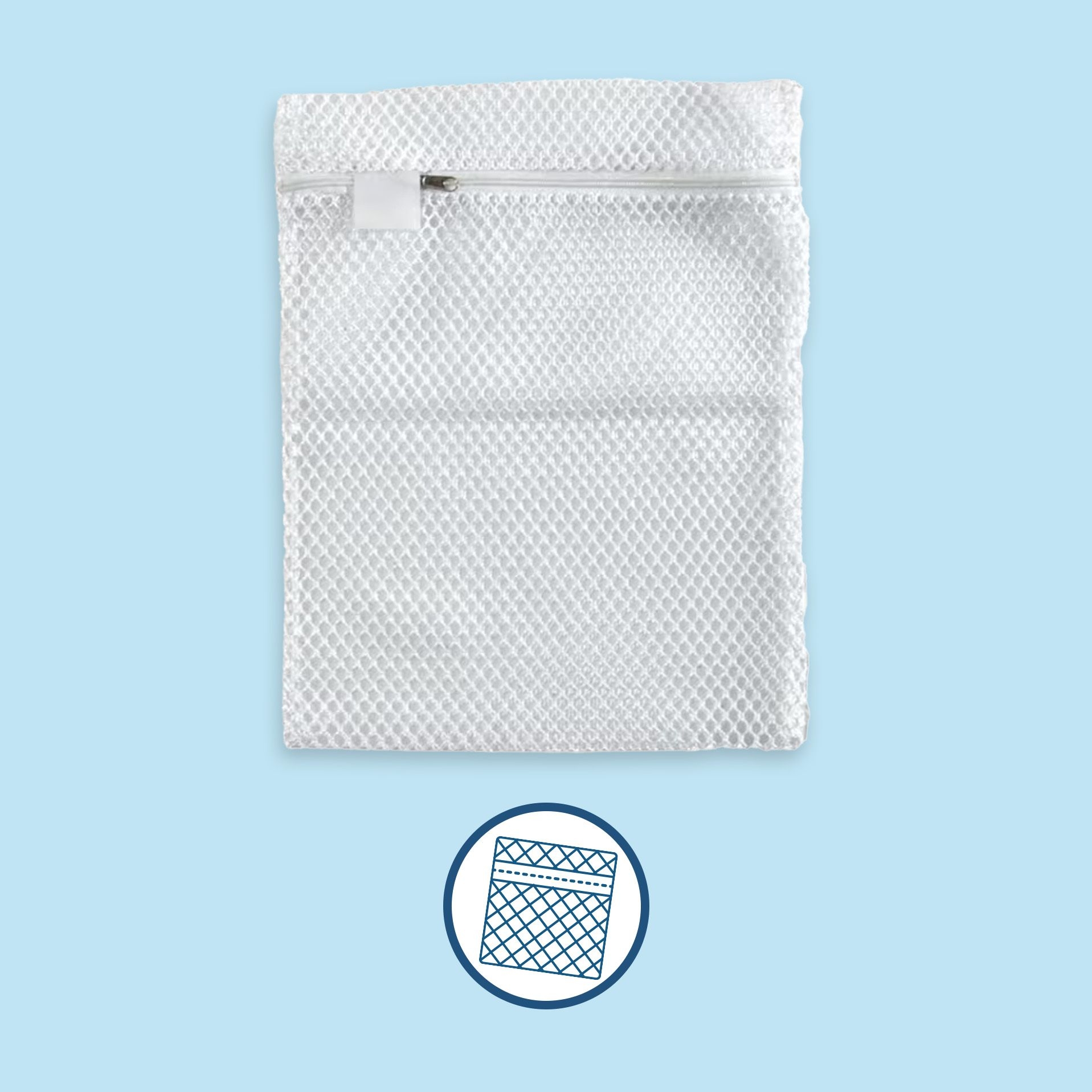 Zipped Mesh Laundry Bag
